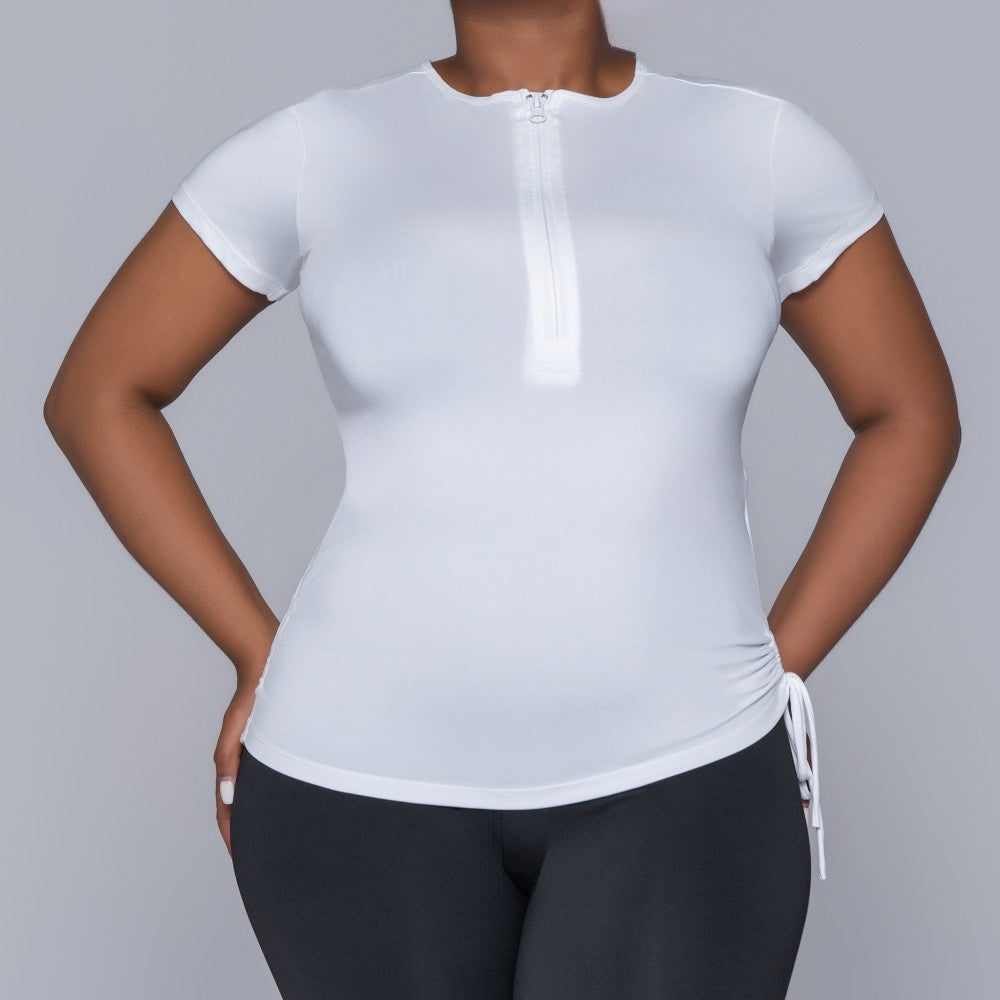 White Gym Top