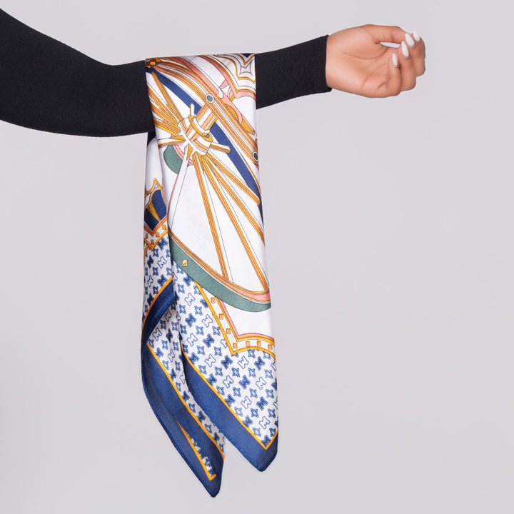 Ladies Navy Scarf