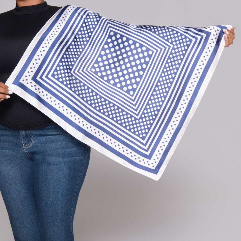 Blue  Printed Scarves