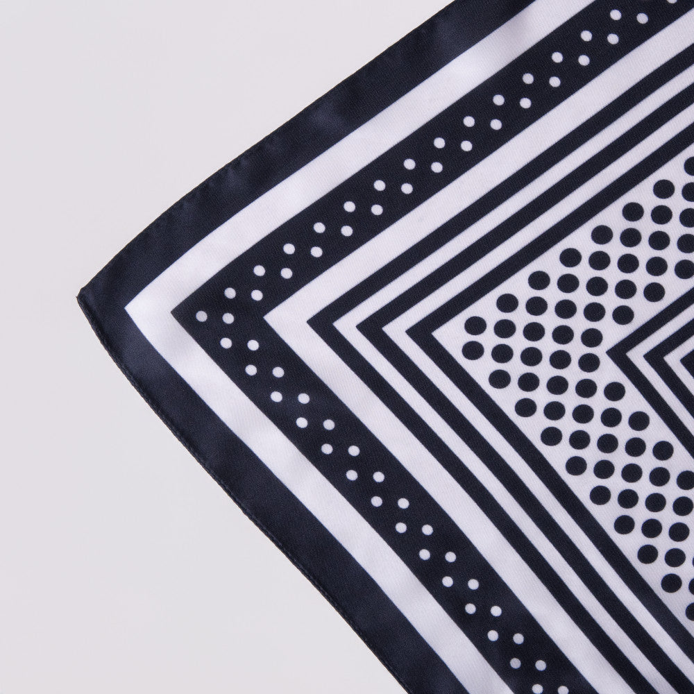 Navy Printed Scarves