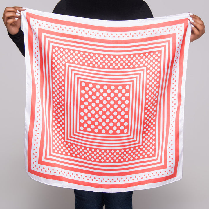 Red Printed Scarves