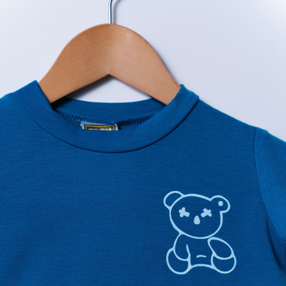 Teal Bear Print Boys Tee