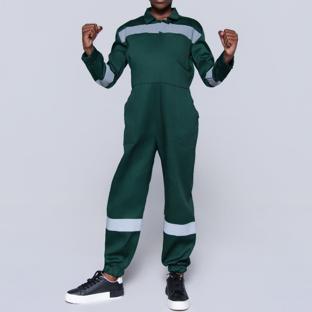 Boys Bottle Green Worksuit