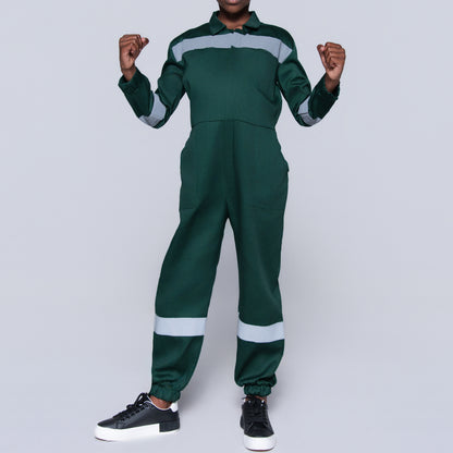 Boys Bottle Green Worksuit