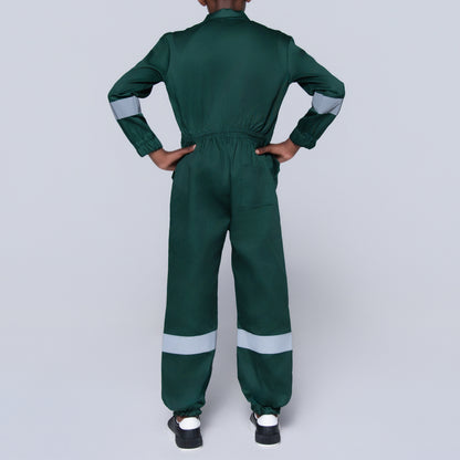 Boys Bottle Green Worksuit