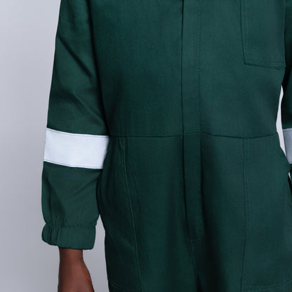 Boys Bottle Green Worksuit