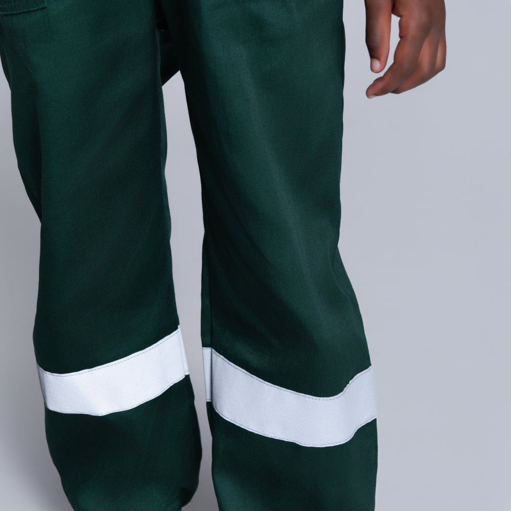 Boys Bottle Green Worksuit