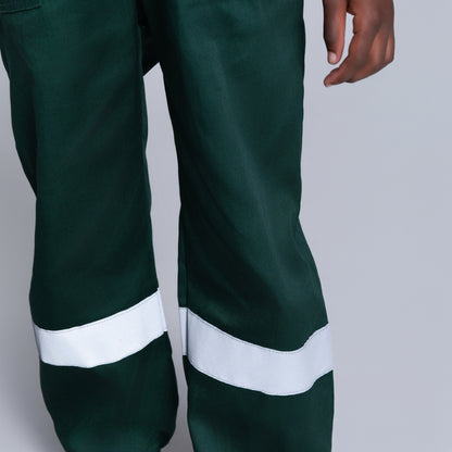 Boys Bottle Green Worksuit