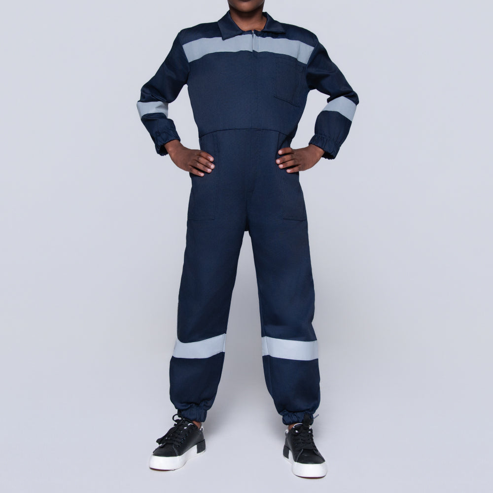 Boys Navy Worksuit