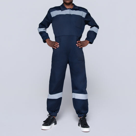 Boys Navy Worksuit