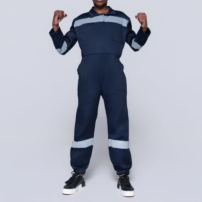 Boys Navy Worksuit