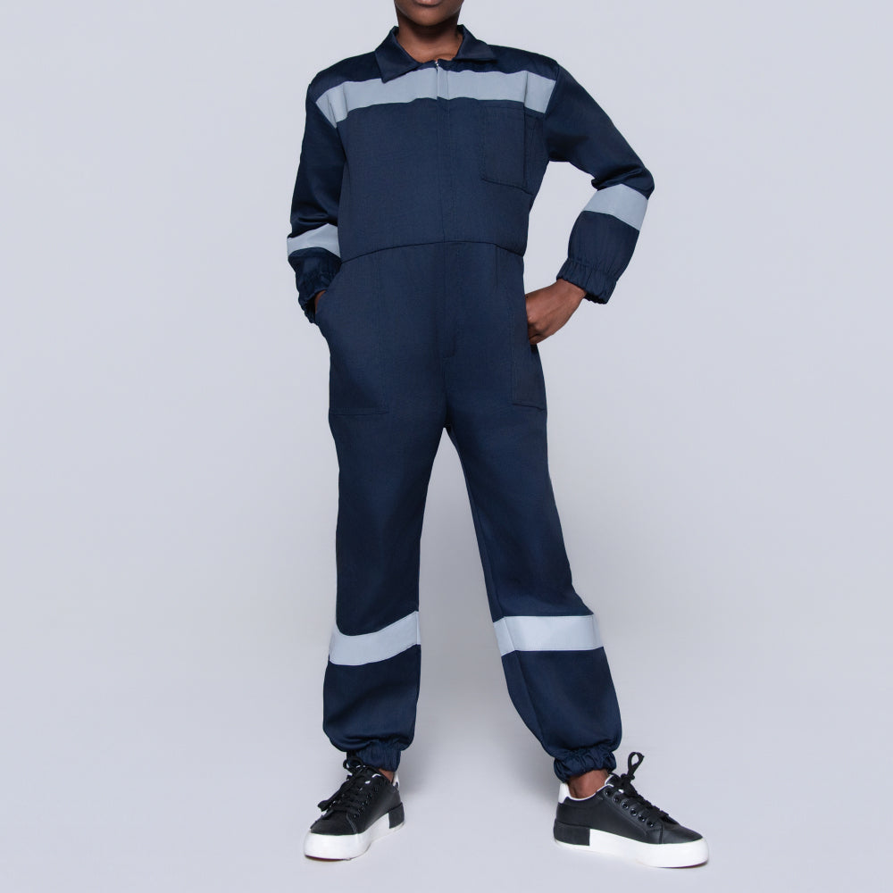 Boys Navy Worksuit