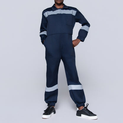 Boys Navy Worksuit