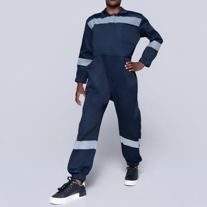 Boys Navy Worksuit