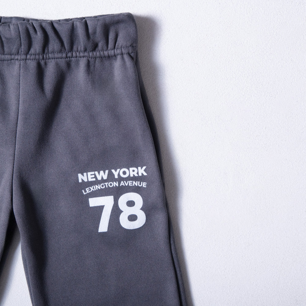 Boys Dark Grey Wide Leg Joggers