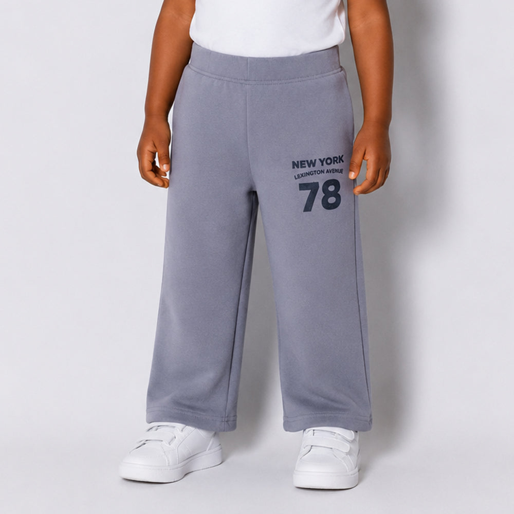 Boys Mid Grey Wide Leg Joggers