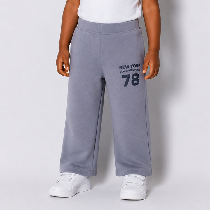 Boys Mid Grey Wide Leg Joggers