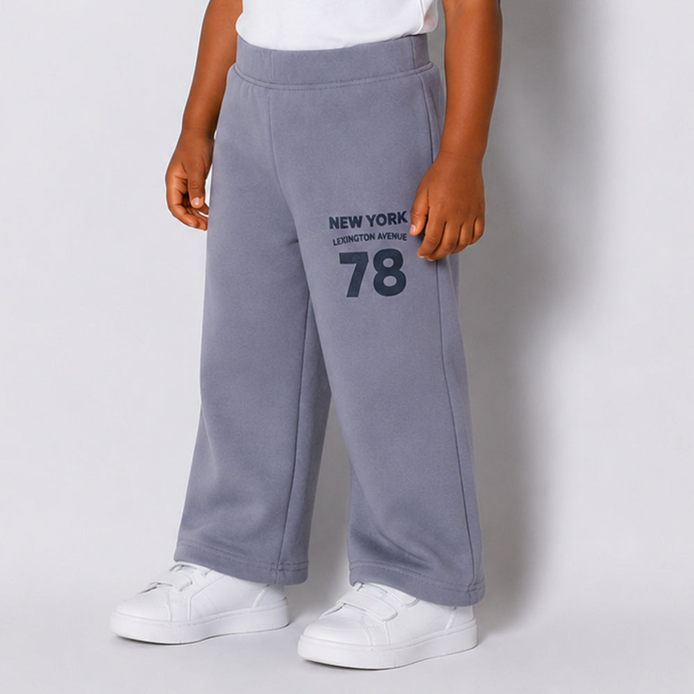 Boys Mid Grey Wide Leg Joggers