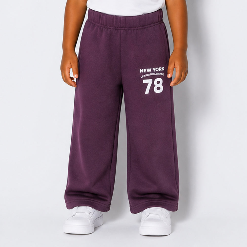 Boys Mulberry Wide Leg Joggers