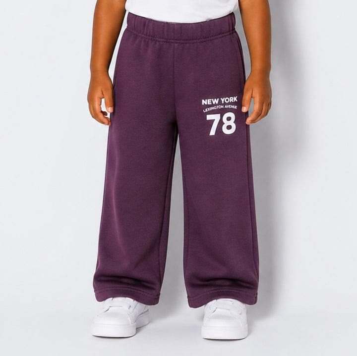 Boys Mulberry Wide Leg Joggers