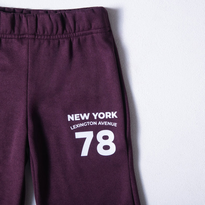 Boys Mulberry Wide Leg Joggers