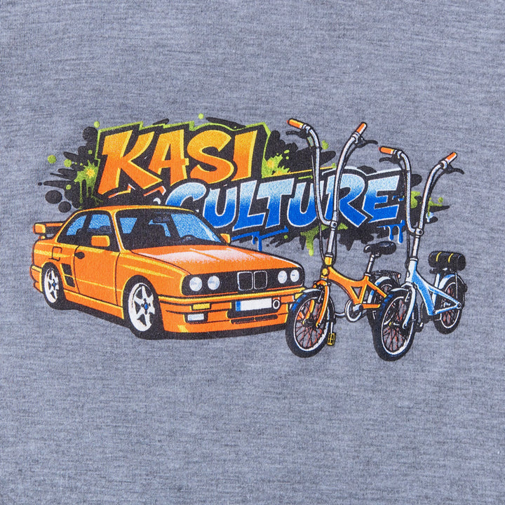 Boys Grey Printed Tee