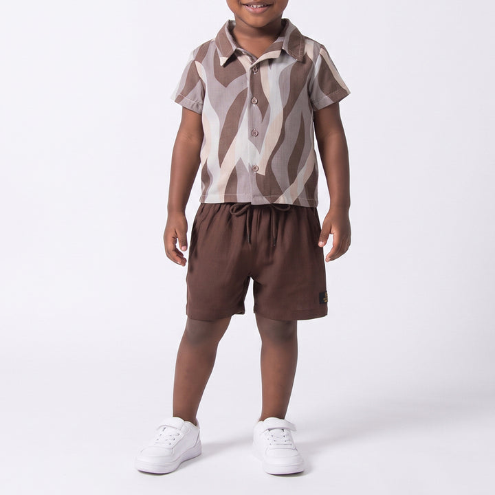 Boys Shirt And Shorts Set