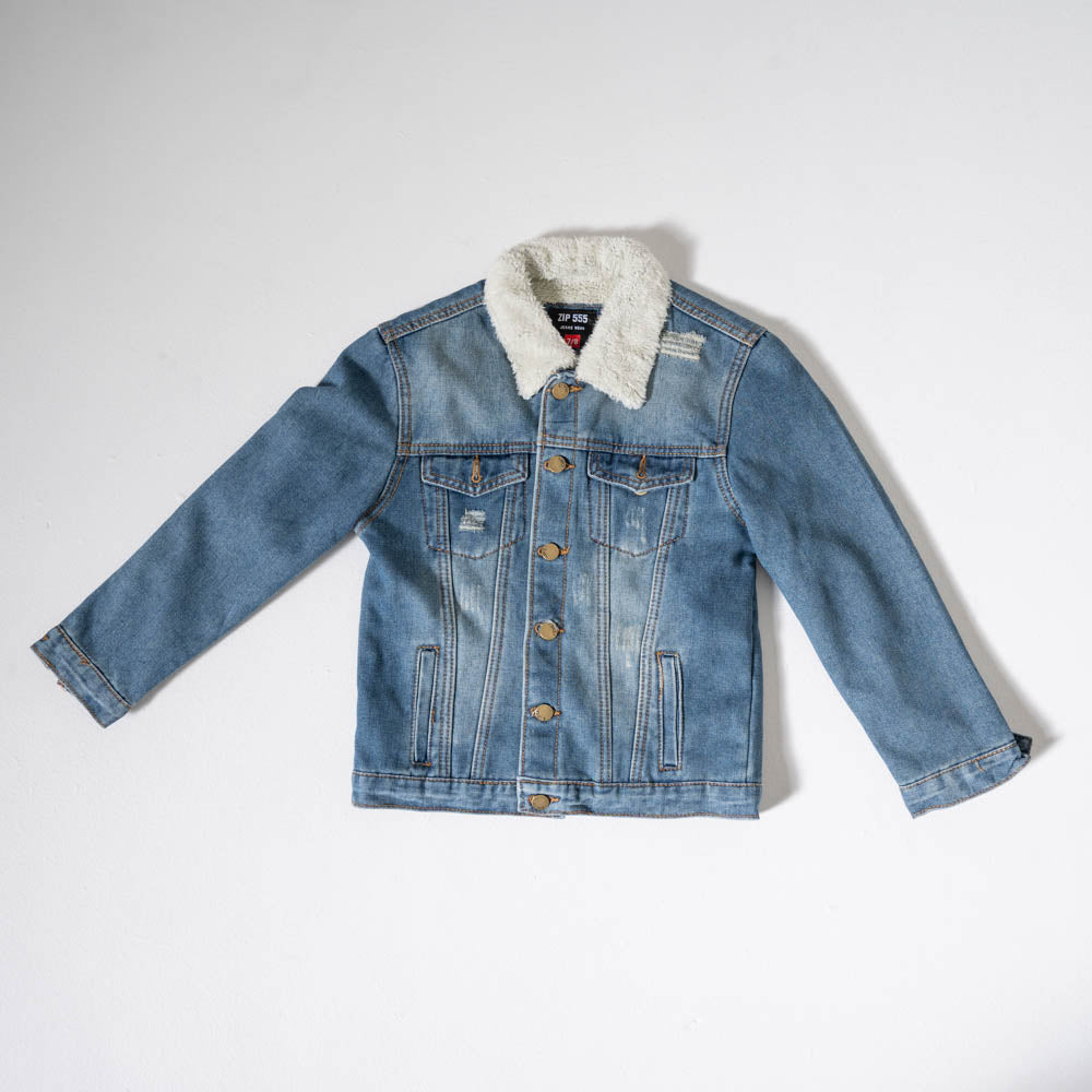 Boys Sherpa Edit Denim Jacket – Fashion World ZA