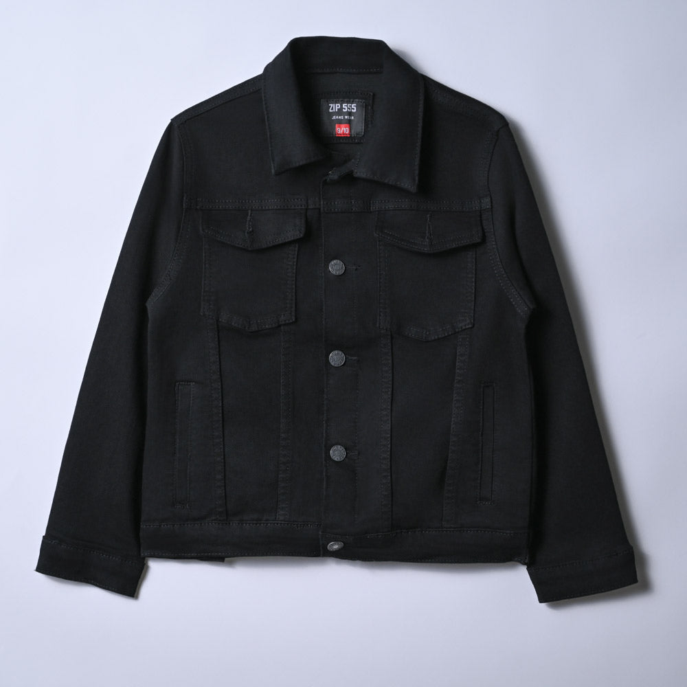 Boys Black Denim Jacket