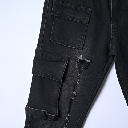 Boys 4 Pocket Black Denim Jeans