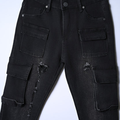 Boys 4 Pocket Black Denim Jeans