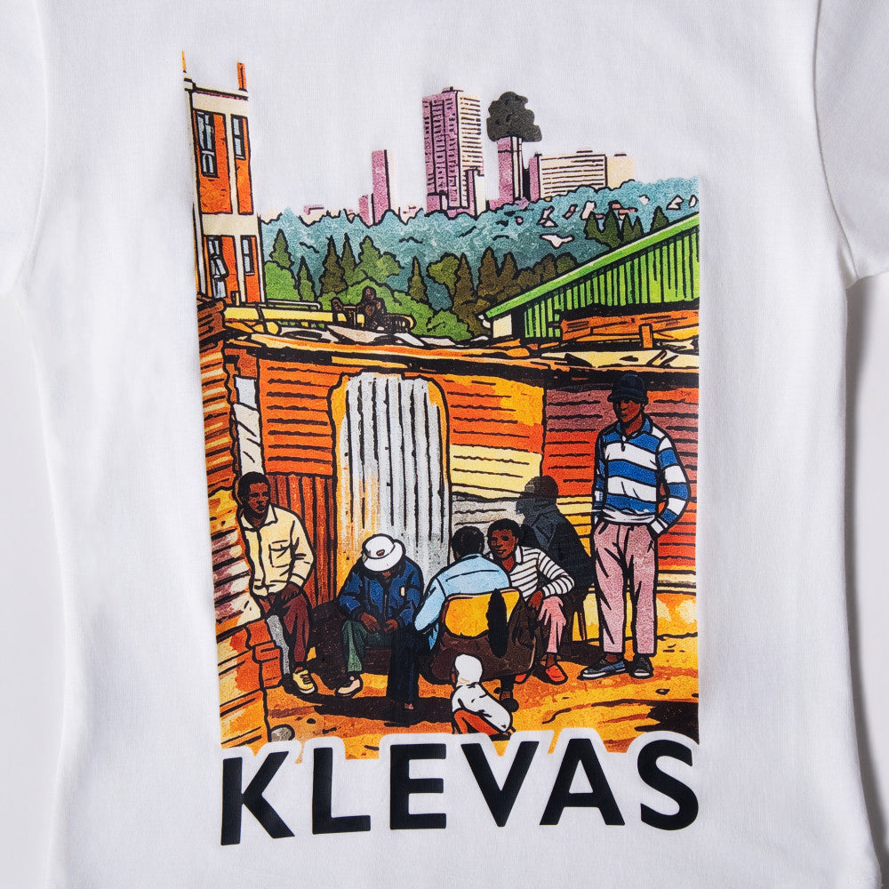 Boys Printed White Tee