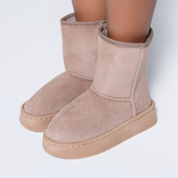 Ladies Slip On Tan Boots