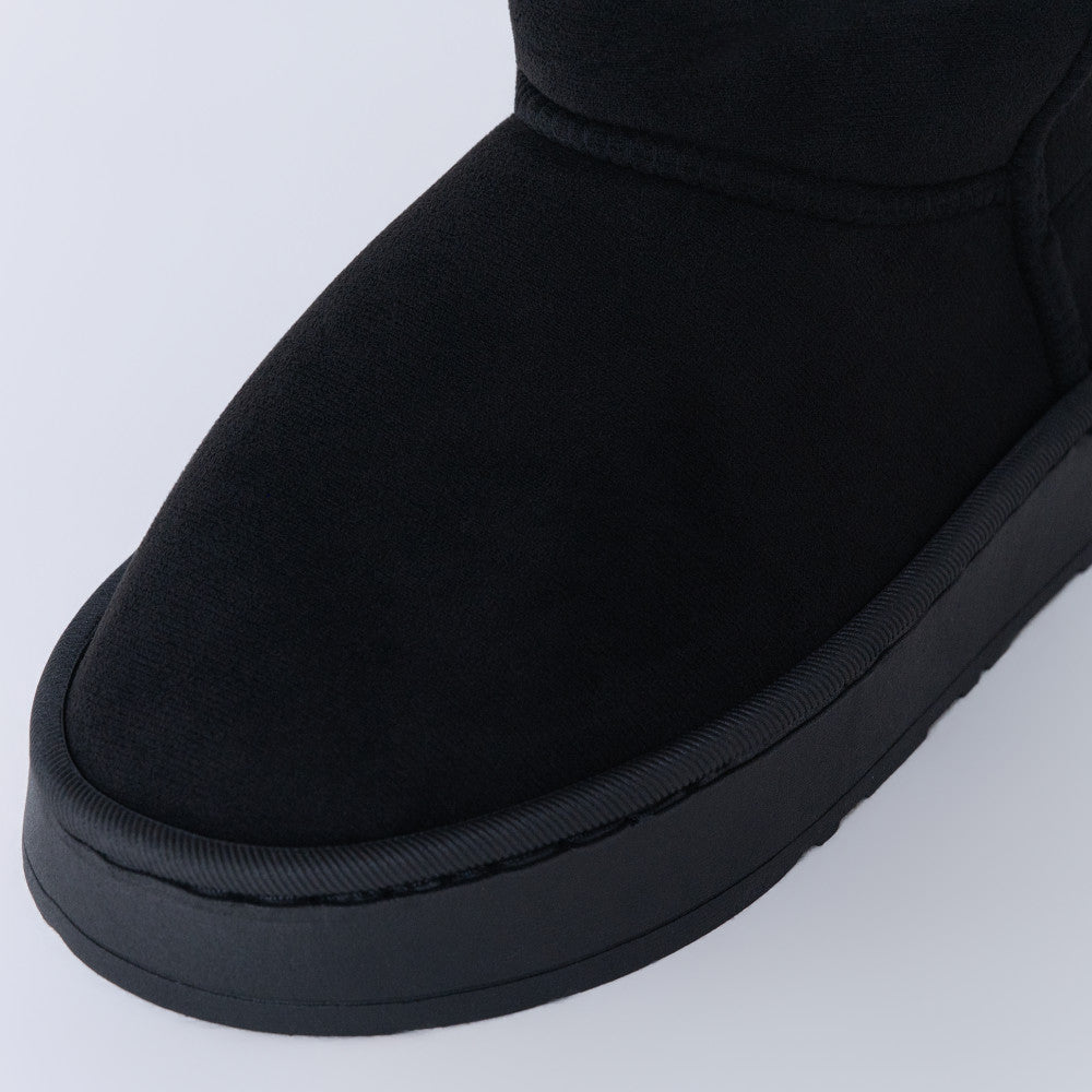 Ladies Slip On Black Boots