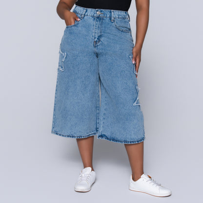 Ladies Denim Jort