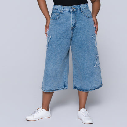 Ladies Denim Jort