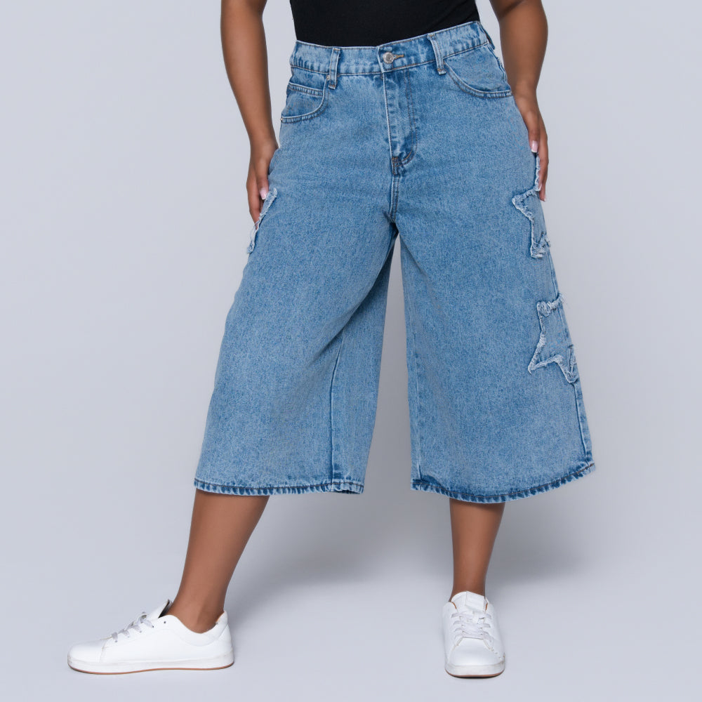 Ladies Denim Jort