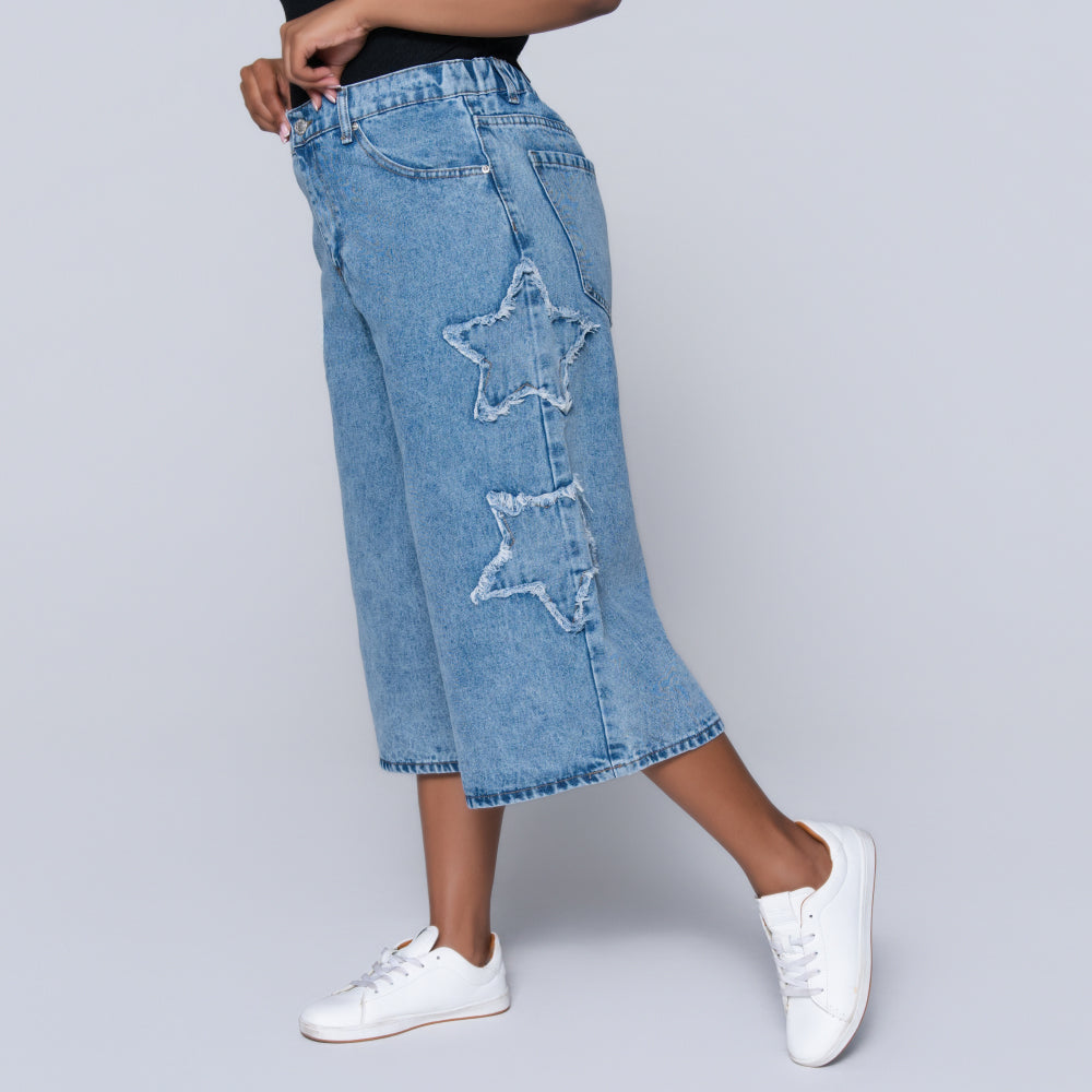 Ladies Denim Jort