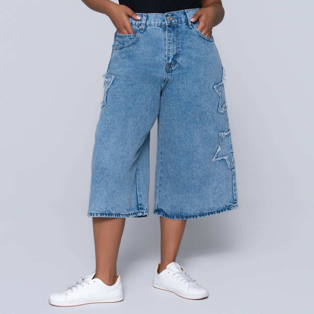 Ladies Denim Jort