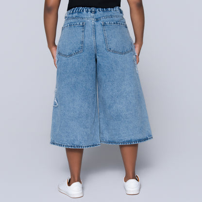 Ladies Denim Jort