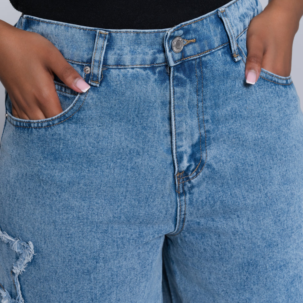 Ladies Denim Jort