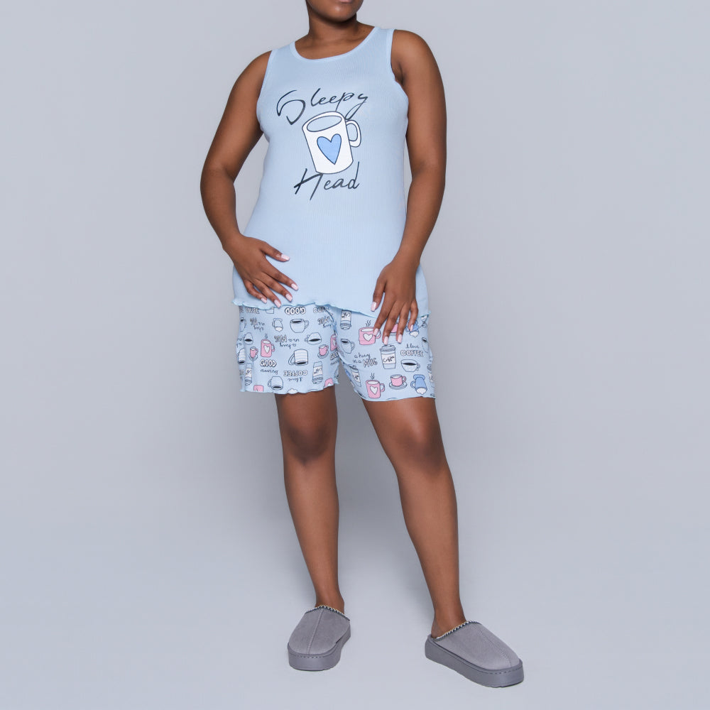 Blue Sleepy Head Pyjama Set