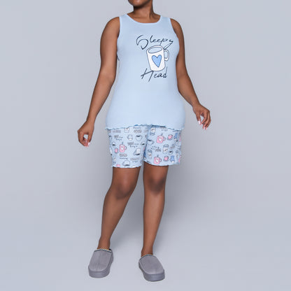 Blue Sleepy Head Pyjama Set