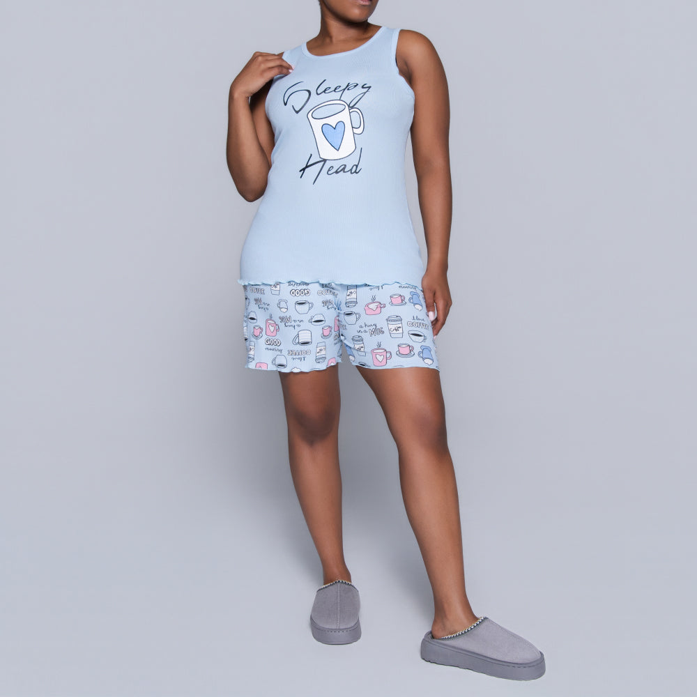 Blue Sleepy Head Pyjama Set