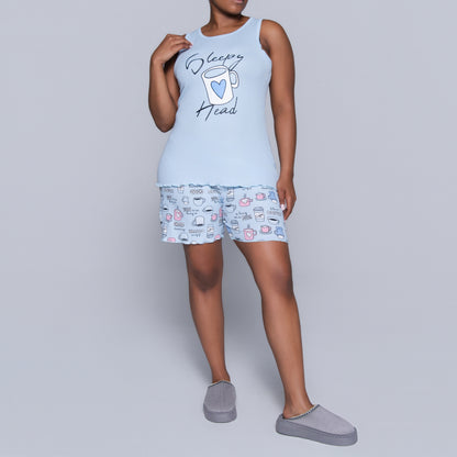 Blue Sleepy Head Pyjama Set