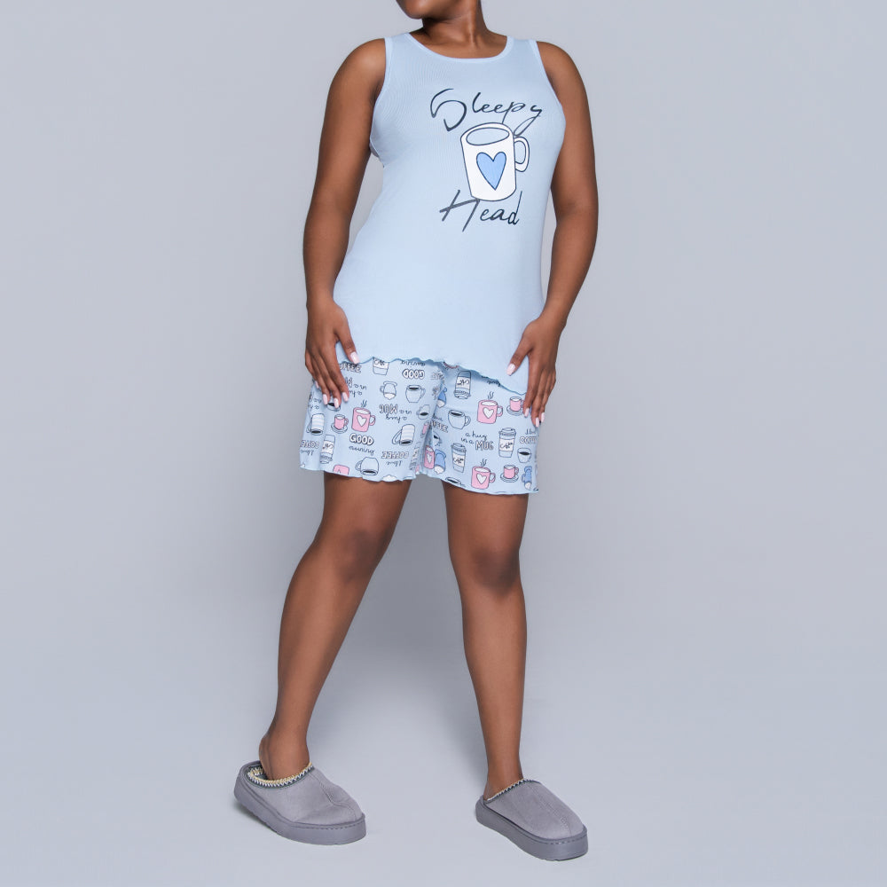 Blue Sleepy Head Pyjama Set