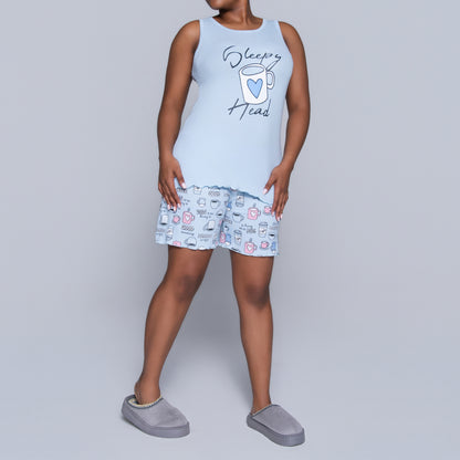 Blue Sleepy Head Pyjama Set