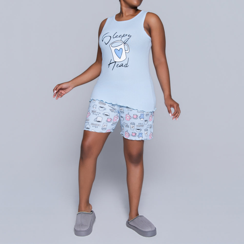 Blue Sleepy Head Pyjama Set