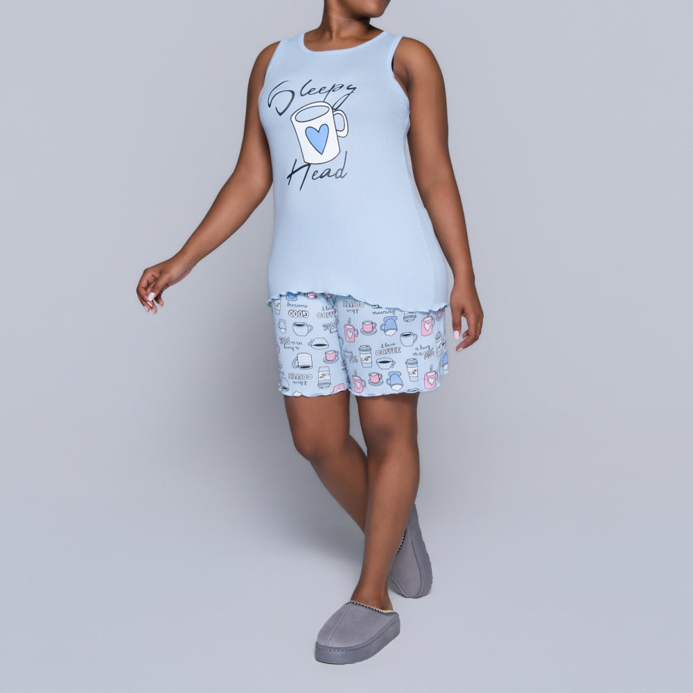 Blue Sleepy Head Pyjama Set