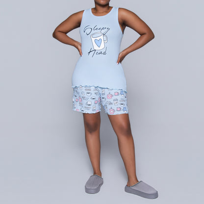 Blue Sleepy Head Pyjama Set